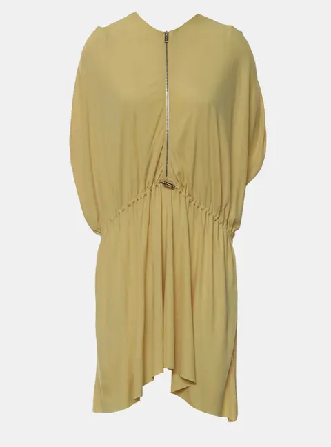 Miu Miu Zip Drawstring Mini Dress S