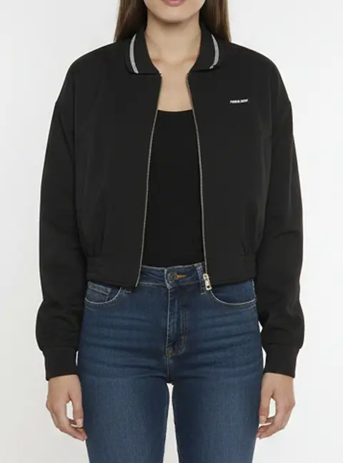 Miu Miu Black Wool Blend Blouson Jacket XS