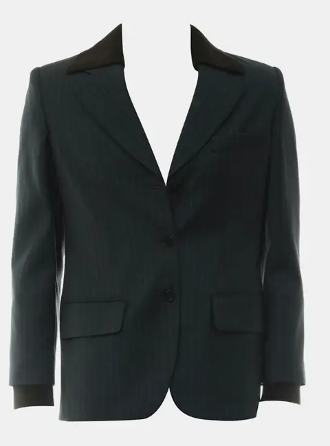 Miu Miu Single-Breasted Pinstripe Jacket IT 40