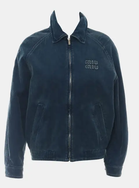 Miu Miu Corduroy Bomber Jacket IT 36