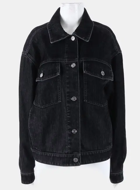 Christian Dior Black Denim Jacket Size S