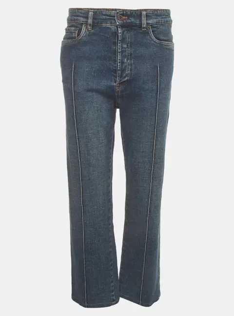 Miu Miu Blue Denim Straight Fit Jeans M/Waist 28"