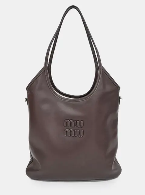 Miu Miu Leather Brown Ivy Shoulder Bag