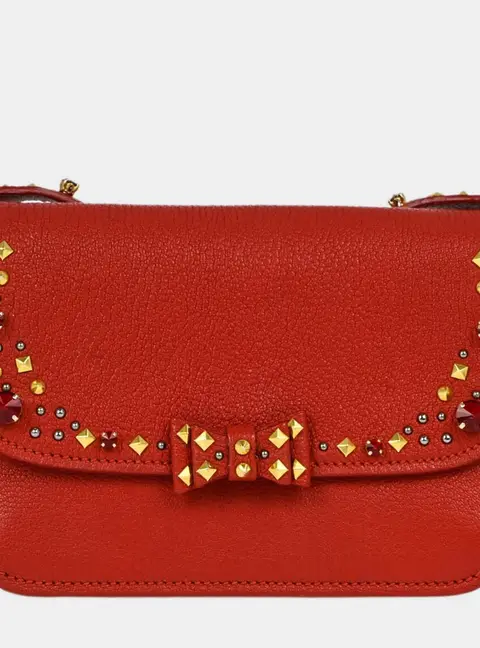 Miu Miu Red Goatskin Crossbody Bag