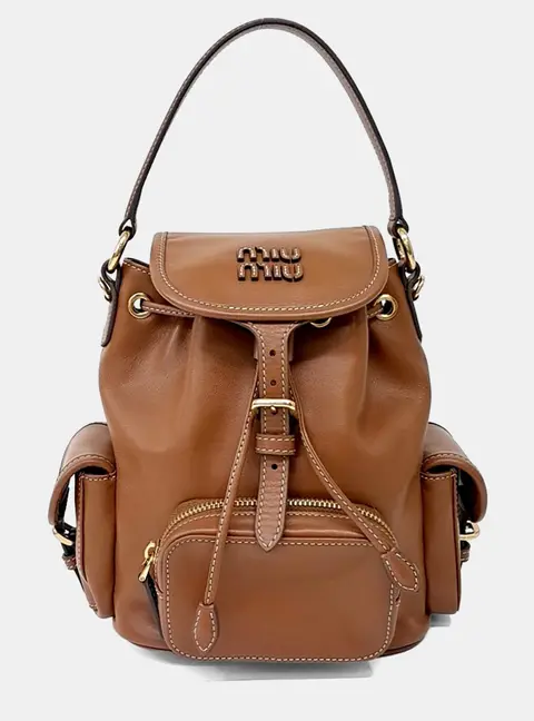 Miu Miu Leather Brown backpack