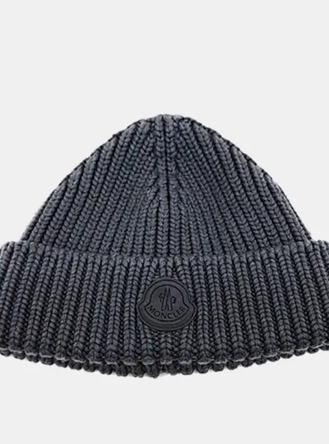Moncler Grey Wool  Beanie