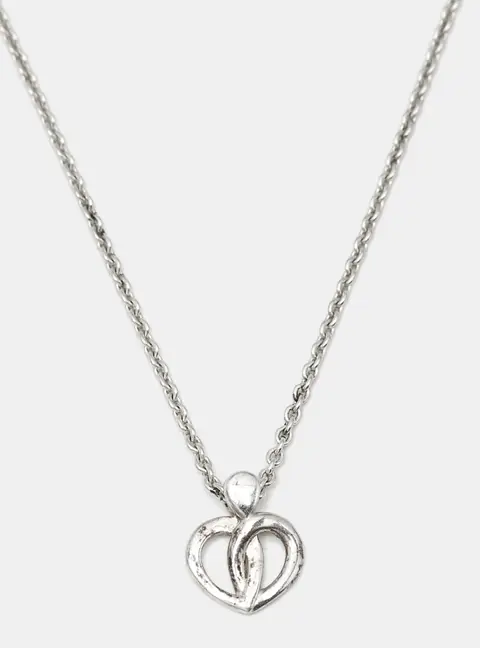 Montblanc Emblem Coeur de Petals Sterling Silver Necklace