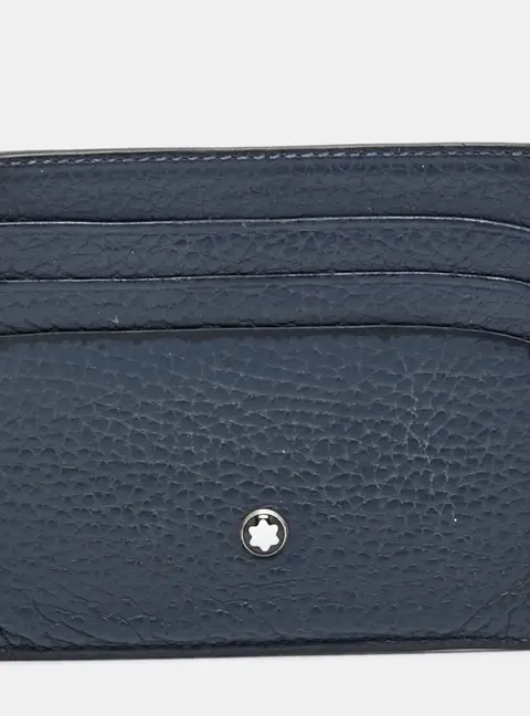Montblanc Meisterstuck Navy Blue Leather Card Holder