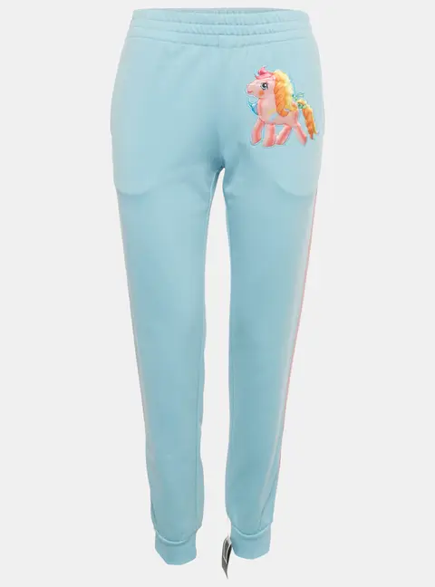 Moschino Couture Blue Jersey My Little Pony Jogger Pants S