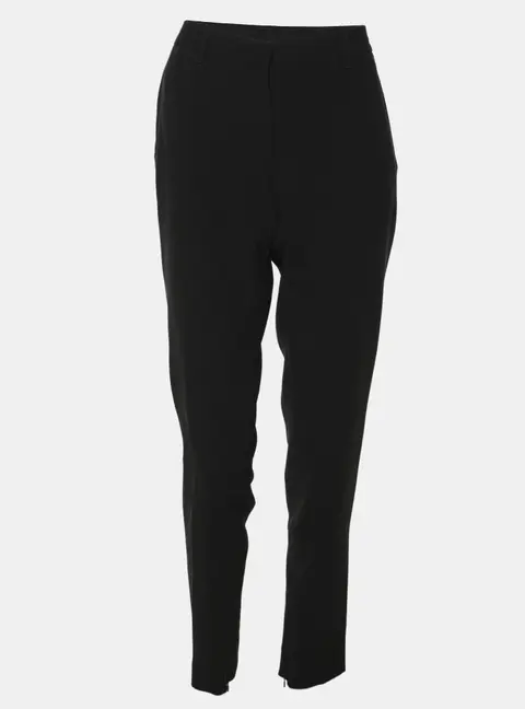 Moschino Black Crepe Trousers M