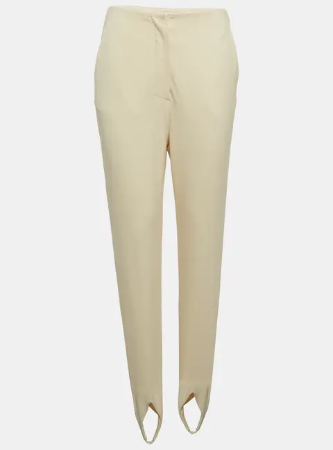 Nanushka Cream Jersey Darby Stirrup Leggings S