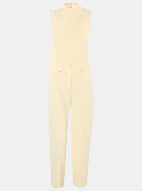 Nanushka Cream Jersey Top and Trouser Set XS
