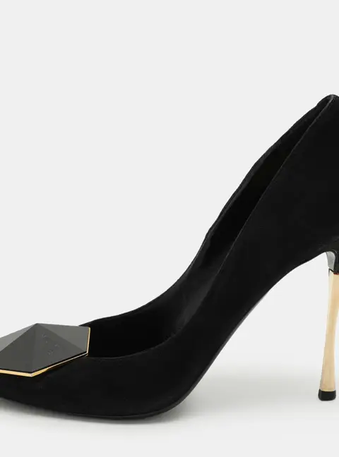 Nicholas Kirkwood Black Suede Eden Pumps Size 38