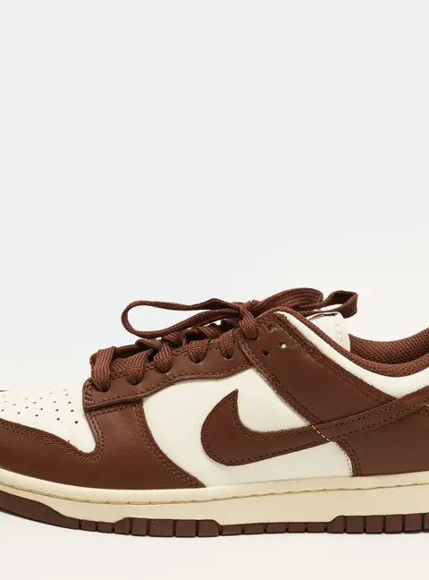 Nike Dunk Cacao Wow Size 39 Brown/White Leather Low Top Sneakers