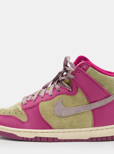 Nike Multicolor Leather And Suede Dunk Dynamic Berry High  Sneakers Size 38.5