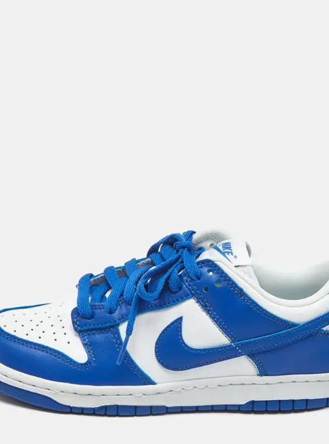 Nike Blue/White Leather Dunk Low SP Kentucky Sneakers Size 38