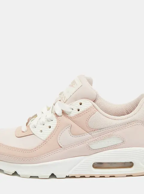 Nike Air Max 90 Pink Oxford Size 38.5 Pink Leather and Mesh Low Top Sneakers