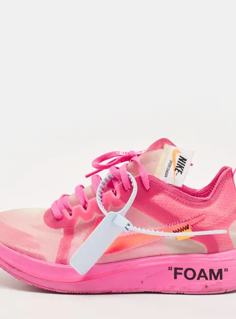 Nike Zoom Fly Size 40 Pink Net Lace Up Sneakers