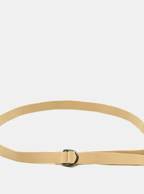 Norma Kamali Waist Belt Beige Knit Fabric
