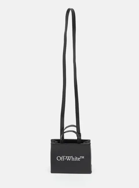 Off-White Box Mini Black Patent Leather Bag