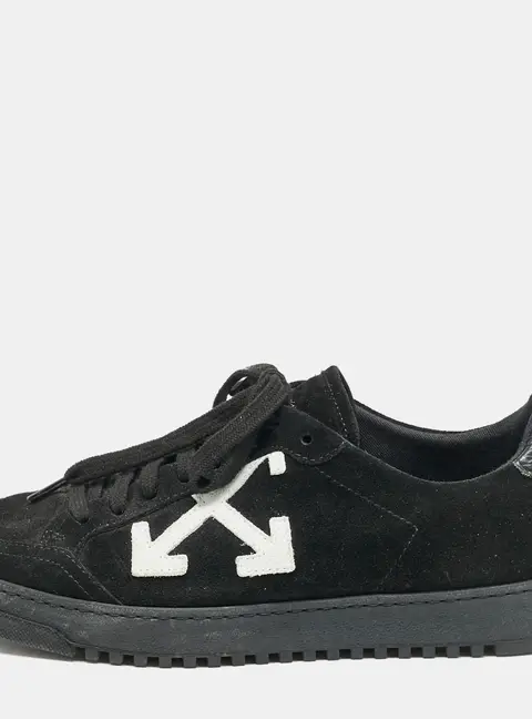 Off-White Black Suede 2.0 Low Top Sneakers Size 39