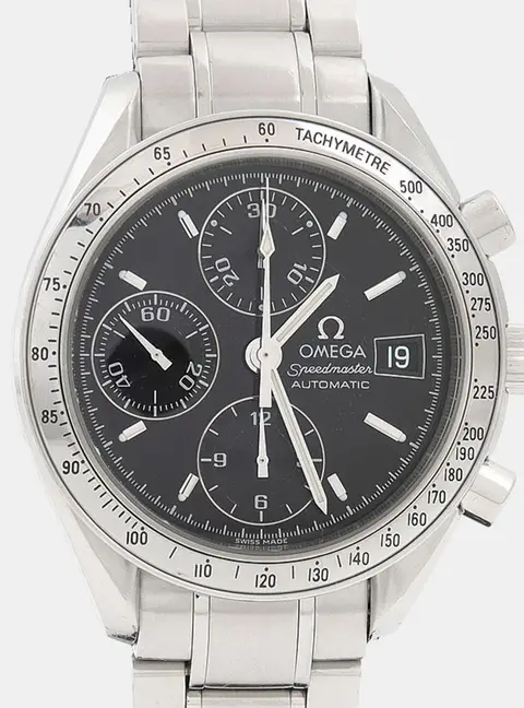 Omega Speedmaster Chronograph 3513.50 Automatic Black Stainless Steel Men's Wristwatch 39mm