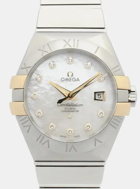 Omega Constellation 123.20.31.20.55.004 18K Yellow Gold, Stainless Steel, Diamond Automatic Women's Watches 31mm