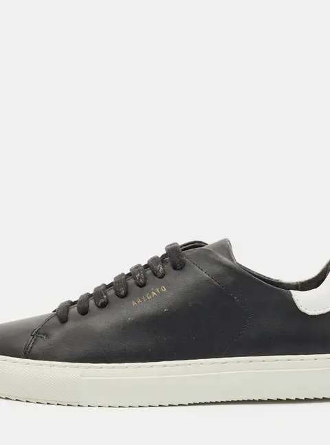 Axel Arigato Black/White Leather Clean 90 Low Top Sneakers Size 38