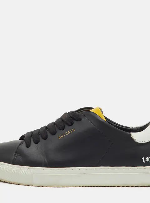Axel Arigato Black/White Leather Clean 90 Low Top Sneakers Size 36