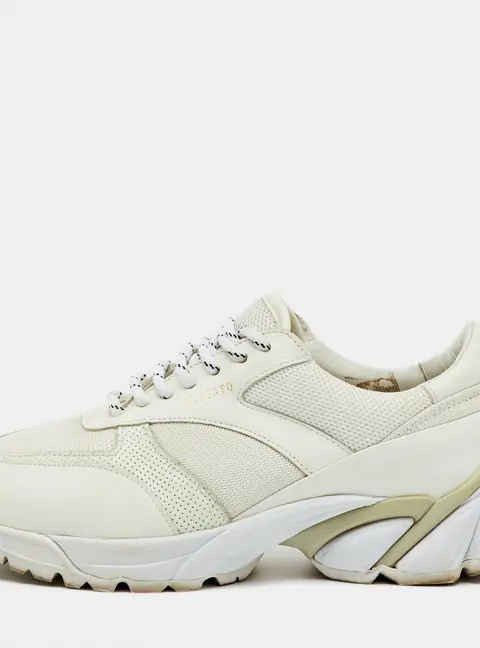 Axel Arigato Marathon Runner Size 37 White Leather and Mesh Low Top Sneakers