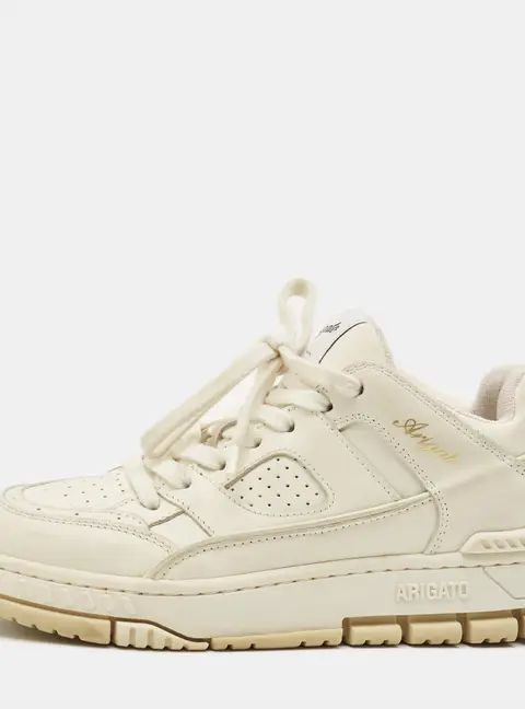 Axel Arigato area Size 37 White Canvas and Leather Lace Up Sneakers