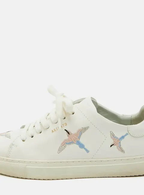 Axel Arigato Clean 90 Bee Bird Size 39 White Leather Low Top Sneakers