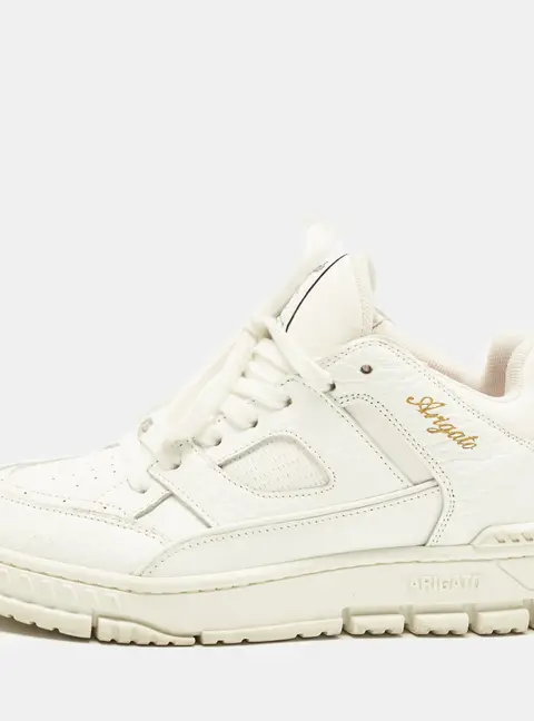 Axel Arigato Area Size 39 White Canvas and Leather Lace Up Sneakers