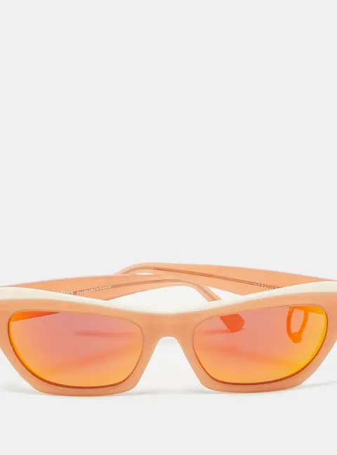 Acne Studios Two Tone/Grey Pierced Azalt Cat-Eye Sunglasses