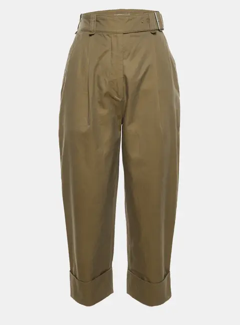 Acne Studios Brown Cotton Cuffed Trouser S