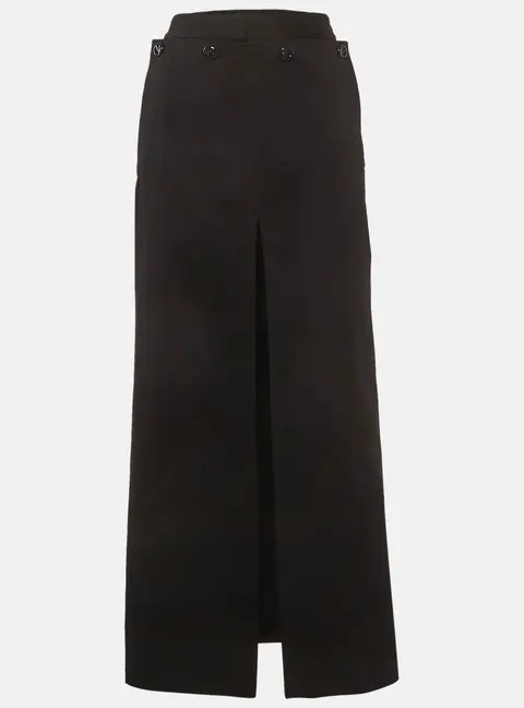 Acne Studios Black Cotton Twill Drift Skirt M