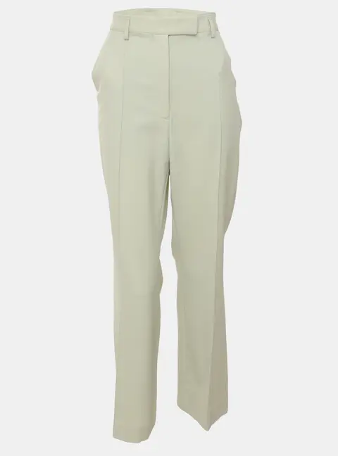 Acne Studios Light Green Wool Blend Wide Leg Pants M