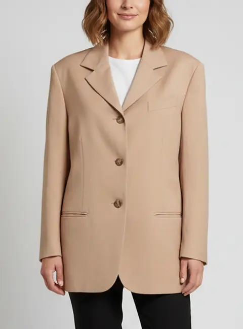 Acne Studios Brown Wool Blend Tailored Jacket S