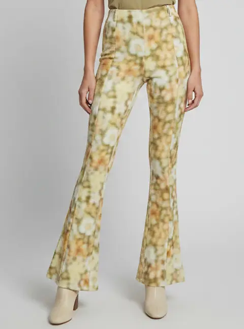 Acne Studios Multicolor Tie Dye Crepe Wide Leg Pants S