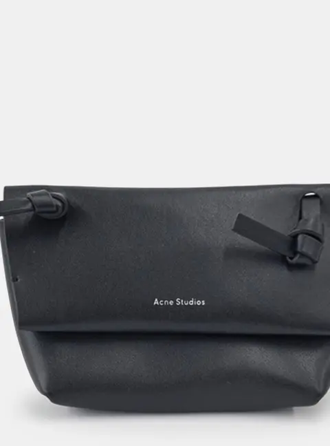Acne Studios Black Leather Alexandria Mini Crossbody Bag