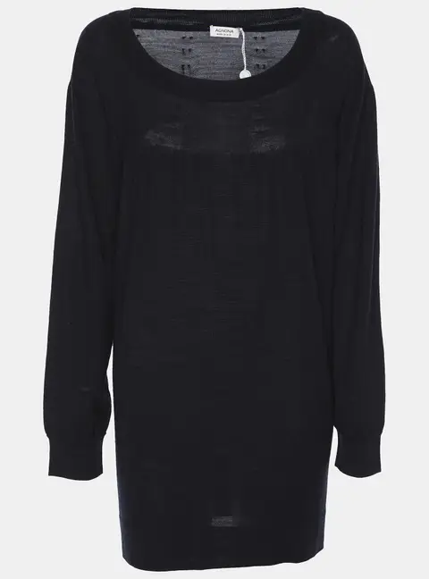 Agona Deep Navy Jersey Long Sleeve Sweater L