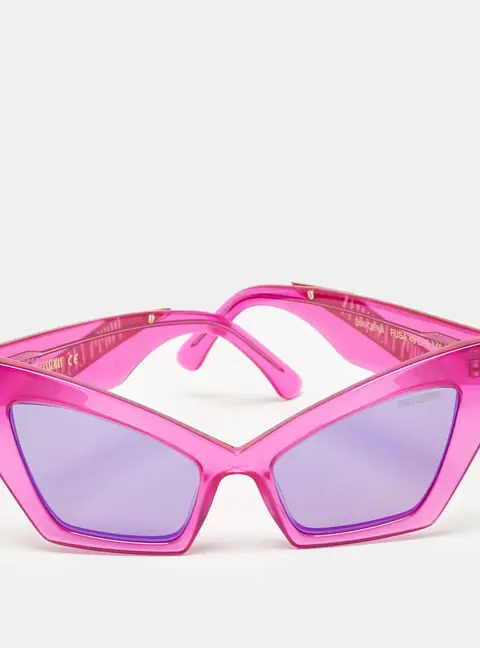 Poppy Lissiman Fuchsia/Black Diavolina Cat Eye Sunglasses