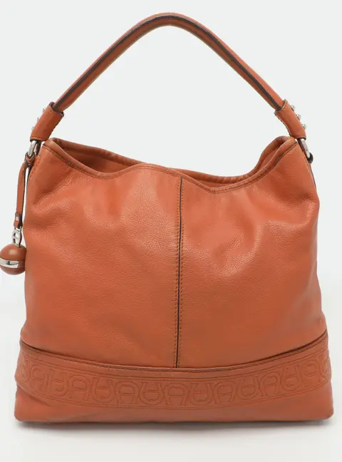 Aigner Orange Leather Hobo