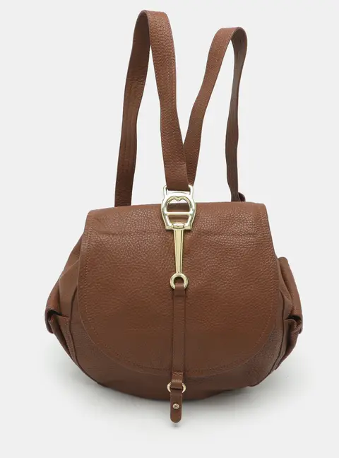 Aigner Brown Leather Backpack