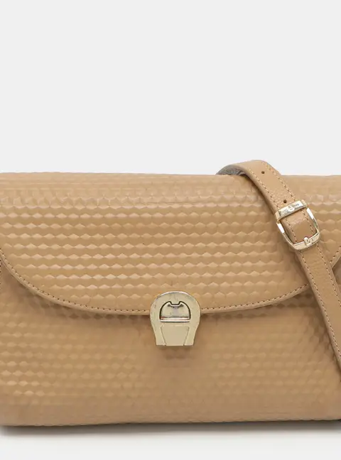 Aigner Brown Leather Crossbody Bag
