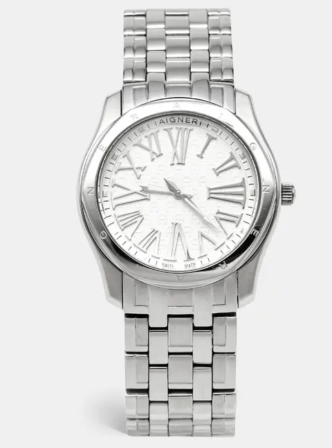 Aigner Lazio A42200 Silver White Dial Stainless Steel Women's Wristwatch 36 mm