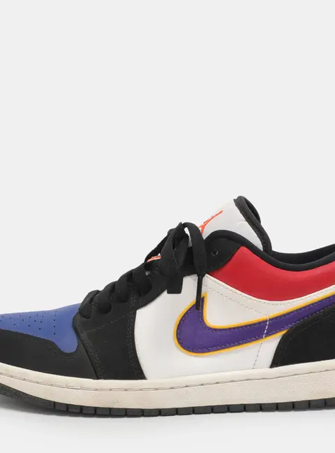 Air Jordans Multicolor Leather Air Jordan 1 SE Lace Up Sneakers Size 40.5