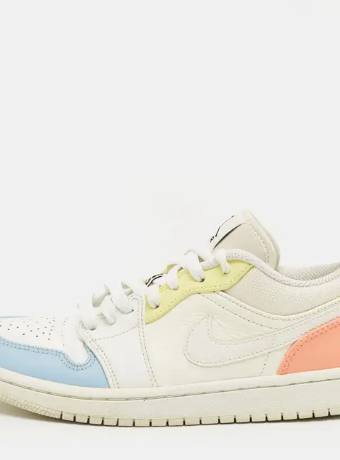 Air Jordans Multicolor Leather Air Jordan 1 Low Top Sneakers Size 38