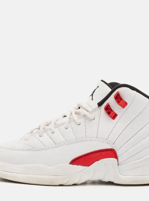 Air Jordans 12 Retro Twist Size 36.5 White Leather High Top Sneakers