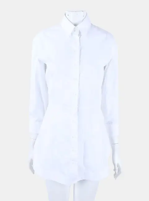 Ala&iuml;a White Cotton Shirt I (36)